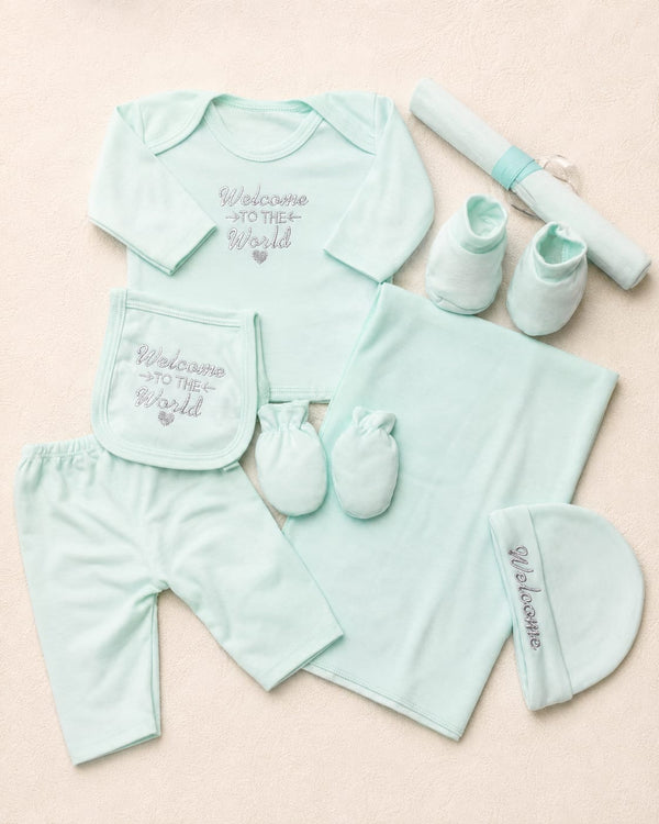 8-Piece Newborn Baby Gift Set | Complete Newborn Starter Set | GEN1 Kidswear